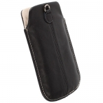 Krusell Luna Pouch 5XL - кожен (естествена кожа) калъф тип джоб за iPhone XS Max, iPhone 8/7/6 Plus, Samsung Galaxy S9 Plus, Note 9 и др. (черен) 1