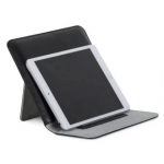 CaseMate Universal Tablet Pouch - универсален кожен калъф и поставка за таблети до 8 инча (черен) 3