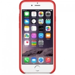 Apple iPhone Case - оригинален кожен кейс (естествена кожа) за iPhone 6, iPhone 6S (червен) 1