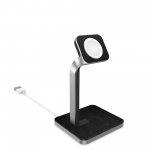 Mophie Watch Dock - луксозна алуминиева поставка за Apple Watch (сребрист-черен) 3