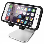 Spigen S310 Mobile Stand - дизайнерска алуминиева поставка за мобилни телефони и таблети (сребрист) 3