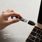 Elago USB-C Male to USB-A 3.0 Female Adapter - USB адаптер за MacBook и устройства с USB-C порт (черен) 2