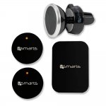 4smarts Ultimag Magnetic Car Holder Ventmag - магнитна поставка за радиатора на кола за iPhone и смартфони (черна-сребриста) 9