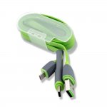 4smarts MultiCord MicroUSB + USB-C cable - кабел за microUSB и USB-C стандарти за MacBook 12 и мобилни устройства (сив-зелен) 2