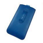 Telone Neo Pouch Size 17 - вертикален кожен калъф, тип джоб с лента за издърпване за iPhone 6 Plus, iPhone 6S Plus, Samsung Galaxy Note 4 и други (син) 1
