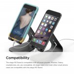 Elago M2 Stand - алуминиева поставка за iPhone 6/6S, 6 Plus/6S Plus, iPhone SE/5/5S/5C и мобилни телефони (черна) 5