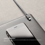Elago Leather Mouse Pad - дизайнерски кожен пад за мишка (тъмносив) 3