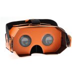 4smarts Basic Portable Universal VR Leather Glasses - очила за виртуална реалност за iOS и Android (оранжев) 1