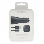 Samsung Fast Dual Car Charger EP-LN920UBEGWW 2.0A - оригинално зарядно с 2хUSB за кола с MicroUSB кабел за Samsung и мобилни телефони (черен) (retail) 2