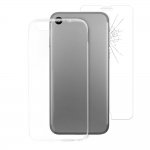 Puro Nude Kit - тънък силиконов кейс и стъклено защитно покритие за дисплея на iPhone 8, iPhone 7 (прозрачен) 1