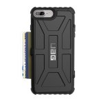 Urban Armor Gear Trooper - удароустойчив хибриден кейс с отделение за карти за iPhone 8 Plus, iPhone 7 Plus (черен) 1