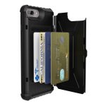 Urban Armor Gear Trooper - удароустойчив хибриден кейс с отделение за карти за iPhone 8 Plus, iPhone 7 Plus (черен) 2