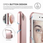 Elago S7 Slim Fit 2 Case + HD Clear Film - поликарбонатов кейс и HD покритие за iPhone 8, iPhone 7 (розово злато) 2