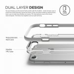 Elago Dualistic Case - хибриден кейс (поликарбонат + TPU) и HD покритие за iPhone 8, iPhone 7 (бял) 2
