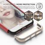 Elago S7 Glide Case + HD Clear Film - поликарбонатов кейс и HD покритие за iPhone 8, iPhone 7 (светлочервен-златист) 6