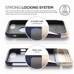 Elago S7 Glide Case + HD Clear Film - поликарбонатов кейс и HD покритие за iPhone 8, iPhone 7 (тъмносин-златист) 4