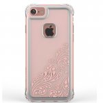 Ballistic Jewel Essence Case - хибриден удароустойчив кейс за iPhone 8, iPhone 7 (прозрачен с розови мотиви) 1