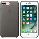 Apple iPhone Leather Case - оригинален кожен кейс (естествена кожа) за iPhone 8 Plus, iPhone 7 Plus (сив) 3