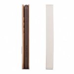 Moshi Overture Flip Wallet Case - кожен/текстилен калъф, тип портфейл и поставка за iPhone 8 Plus, iPhone 7 Plus (бежов) 4