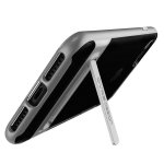 Verus Crystal Bumper Case - хибриден удароустойчив кейс за iPhone 8, iPhone 7 (сив-прозрачен) 2