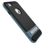 Verus High Pro Shield Case - висок клас хибриден удароустойчив кейс за iPhone 8, iPhone 7 (черен-син) 3