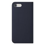 Verus Genuine Leather Diary Case - кожен калъф (естествена кожа), тип портфейл за iPhone 8, iPhone 7 (тъмносин) 2