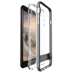 Verus Crystal Bumper Case - хибриден удароустойчив кейс за iPhone 8 Plus, iPhone 7 Plus (сив-прозрачен) 1