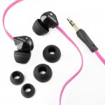 Veho 360 EP Z-1 Flex Stereo - слушалки за iPhone, Samsung, Sony и други мобилни устройства (розов) 1
