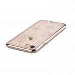 Comma Crystal Flora 360 Case - поликарбонатов кейс за iPhone 8, iPhone 7 (с кристали Сваровски) (златист) 2