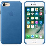 Apple iPhone Leather Case - оригинален кожен кейс (естествена кожа) за iPhone 8, iPhone 7 (морско синьо) 3