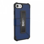 Urban Armor Gear Metropolis - удароустойчив хибриден кейс тип портфейл за iPhone 8, iPhone 7, iPhone 6S, iPhone 6 (черен-син) 5