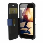 Urban Armor Gear Metropolis - удароустойчив хибриден кейс тип портфейл за iPhone 8, iPhone 7, iPhone 6S, iPhone 6 (черен-син) 1