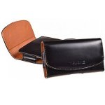 Telone Viva Hard Case Size 17 - кожен калъф с щипка за колан за iPhone 8 Plus, iPhone 7 Plus ,iPhone 6 Plus, iPhone 6S Plus, Samsung Galaxy Note 4 и други (черен) 1