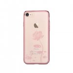 Devia Crystal Lotus Case - поликрабонатов кейс за iPhone 8, iPhone 7 (с кристали Сваровски) (розово злато) 1