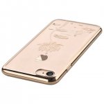 Devia Crystal Lotus Case - поликрабонатов кейс за iPhone 8, iPhone 7 (с кристали Сваровски) (златист) 2