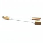 Tipx Lightning to USB and 3.5 mm Audio Adapter - адаптер от Lightning към USB и 3.5 мм аудио жак (златист) 1