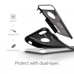 Spigen Slim Armor Case - хибриден кейс с поставка и най-висока степен на защита за iPhone 8, iPhone 7 (тъмносив) 2