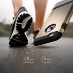 Spigen Tough Armor Case - хибриден кейс с най-висока степен на защита за iPhone 8, iPhone 7 (златист) 9