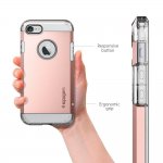 Spigen Tough Armor Case - хибриден кейс с най-висока степен на защита за iPhone 8, iPhone 7 (розово злато) 6