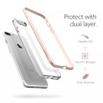 Spigen Neo Hybrid Case Crystal - хибриден кейс с висока степен на защита за iPhone 8, iPhone 7 (прозрачен-розово злато) 11