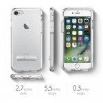 Spigen Ultra Hybrid Case S - хибриден кейс с висока степен на защита и поставка за iPhone 8, iPhone 7 (прозрачен) 5