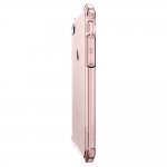 Spigen Crystal Shell Case - хибриден кейс с висока степен на защита за iPhone 8, iPhone 7 (прозрачен-розово злато) 14