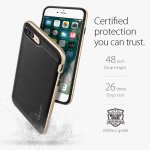 Spigen Neo Hybrid Case - хибриден кейс с висока степен на защита за iPhone 8 Plus, iPhone 7 Plus (черен-златист) 5