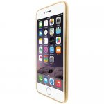 Macally Luxr Soft Case - силиконов (TPU) калъф за iPhone 8, iPhone 7 (прозрачен-златист) 3