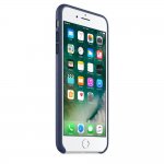 Apple iPhone Leather Case - оригинален кожен кейс (естествена кожа) за iPhone 8 Plus, iPhone 7 Plus (тъмносин) 1