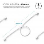 Elago AirPods Strap - тънко силиконово въженце за безжични слушалки Apple AirPods (бял) 3