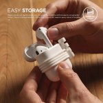 Elago AirPods Strap - тънко силиконово въженце за безжични слушалки Apple AirPods (бял) 5