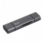 LMP USB-C, USB-A & microUSB Memory Card Reader - четец за карти памет за мобилни устройства (тъмносив) 1