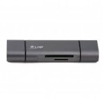 LMP USB-C, USB-A & microUSB Memory Card Reader - четец за карти памет за мобилни устройства (тъмносив) 2