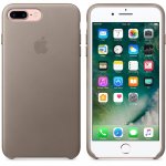Apple iPhone Leather Case - оригинален кожен кейс (естествена кожа) за iPhone 8 Plus, iPhone 7 Plus (светлосив) 2